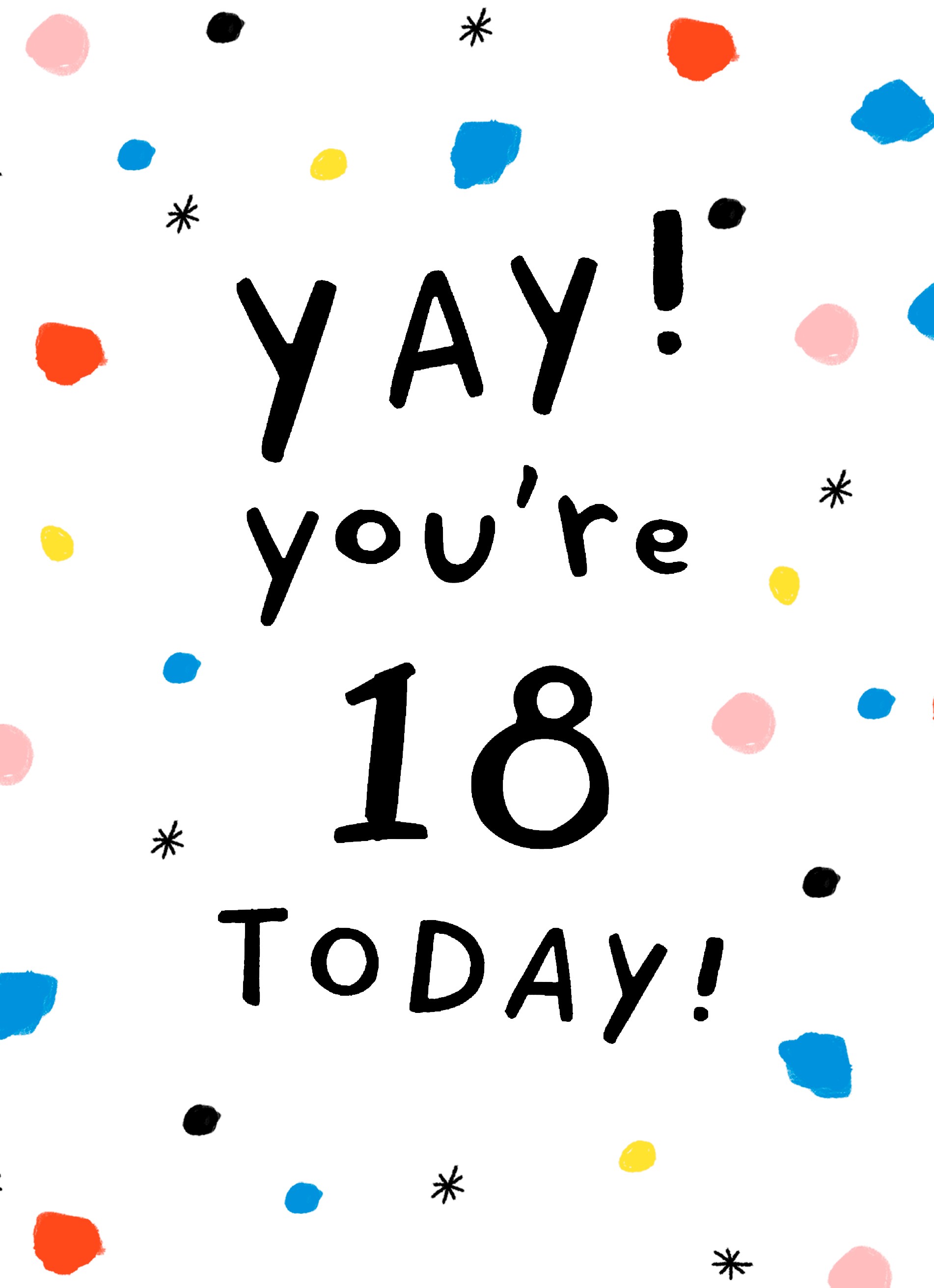 Verjaardagskaart Leeftijd 18 Yay Your 18 Today | Hallmark