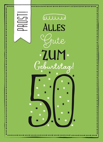 Echte Karte Zahlengeburtstag 50 Hallmark