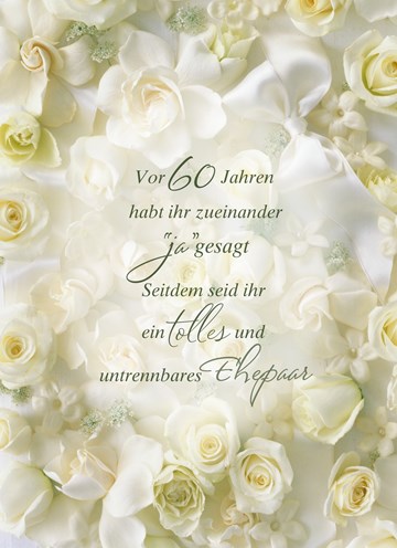 Echte Karte Hochzeitstag Diamanthochzeit 60 Hallmark