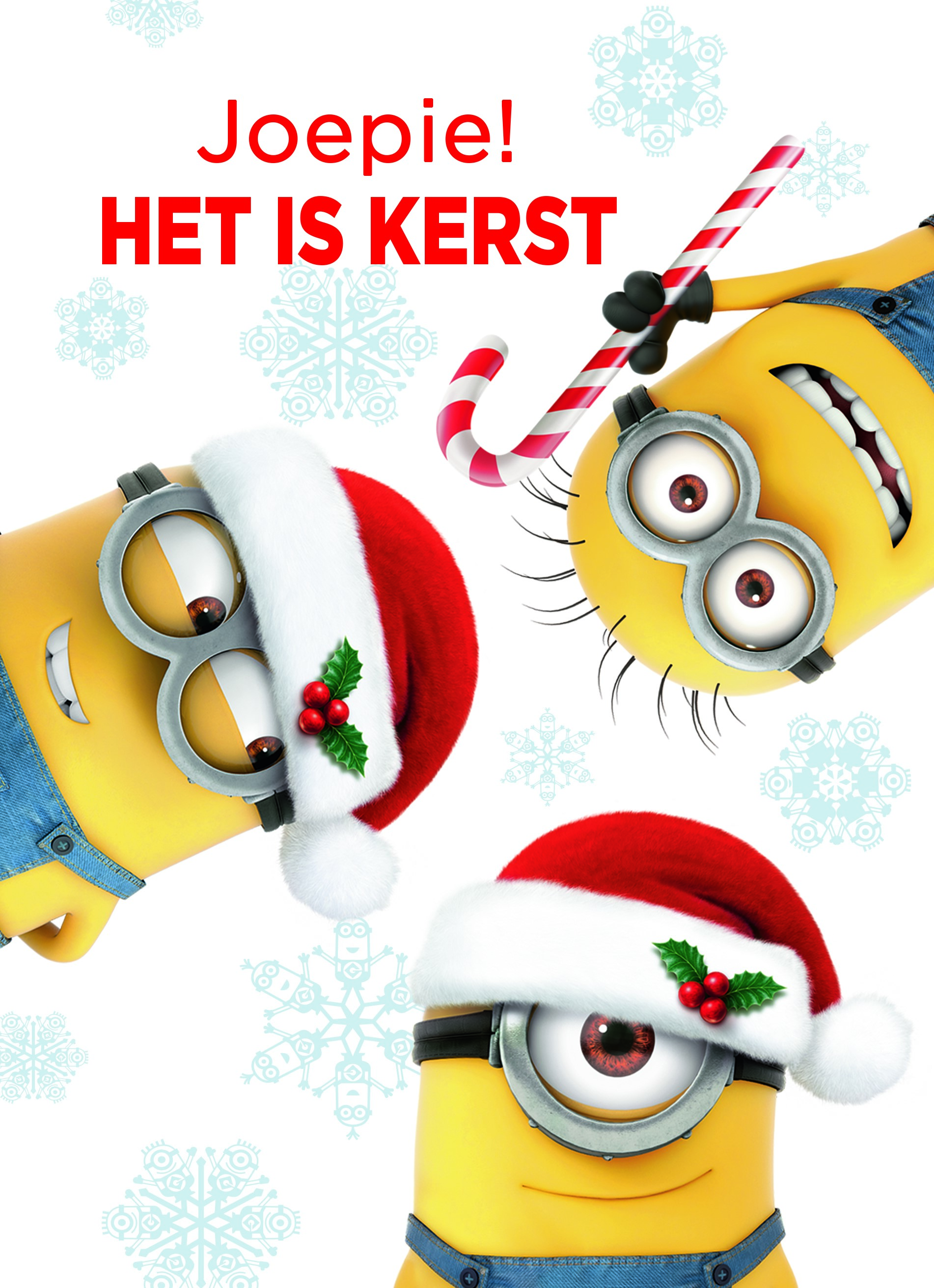 Kerst top 10 kaart minions joepie het is kerst Hallmark