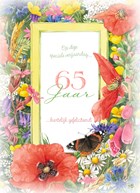 vijfenzestig jaar met bloemen