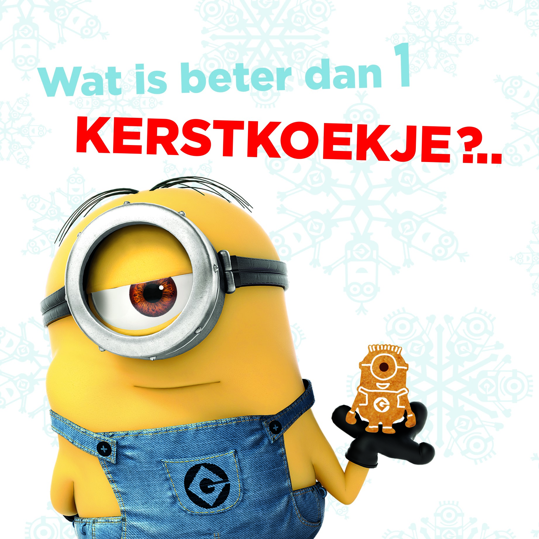 Kerst minions wat is beter dan een kerstkoekje Hallmark