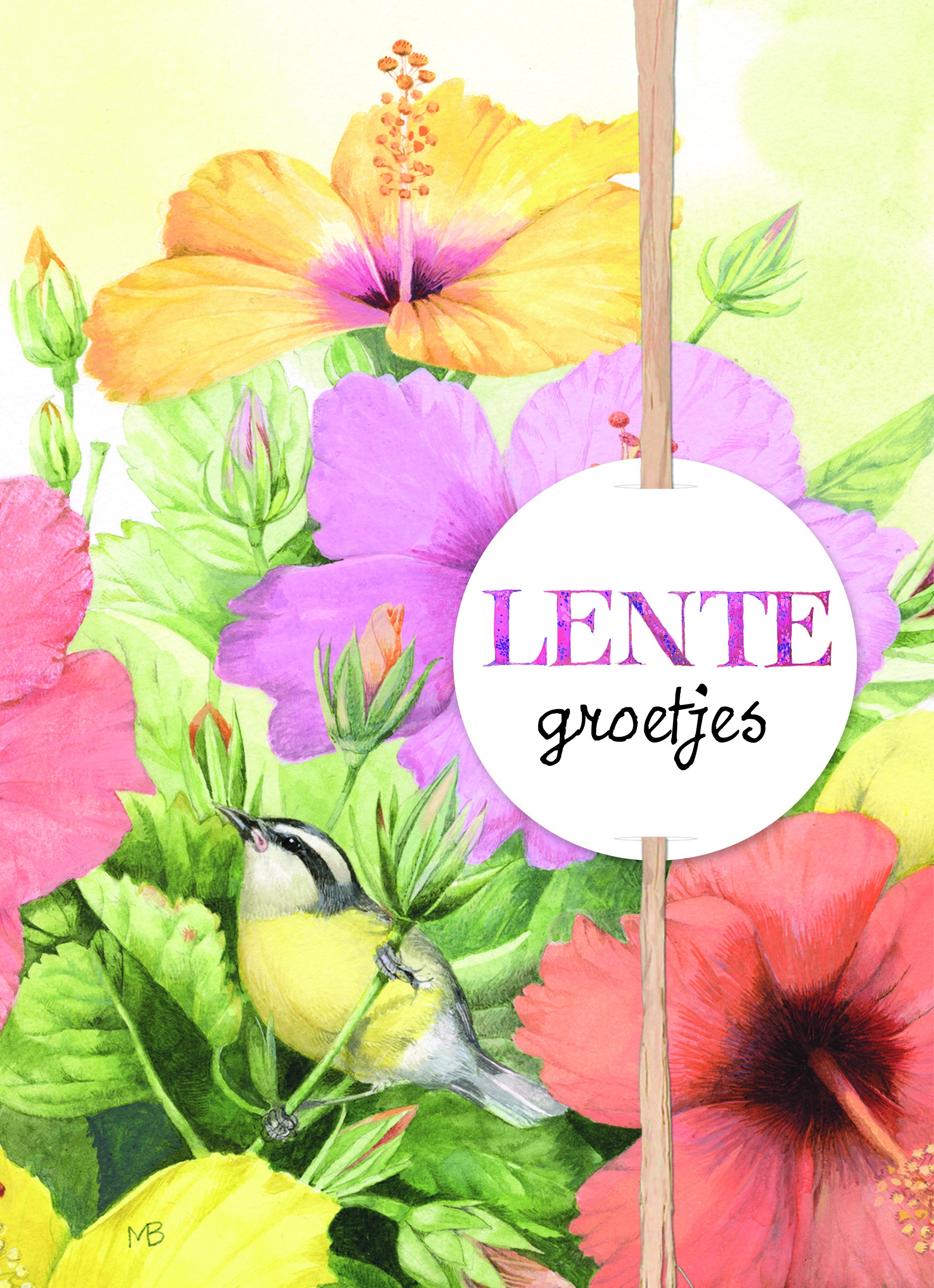 Marjolein Bastin Kaart Met Fleurige Bloemen En Lente Groetjes Hallmark