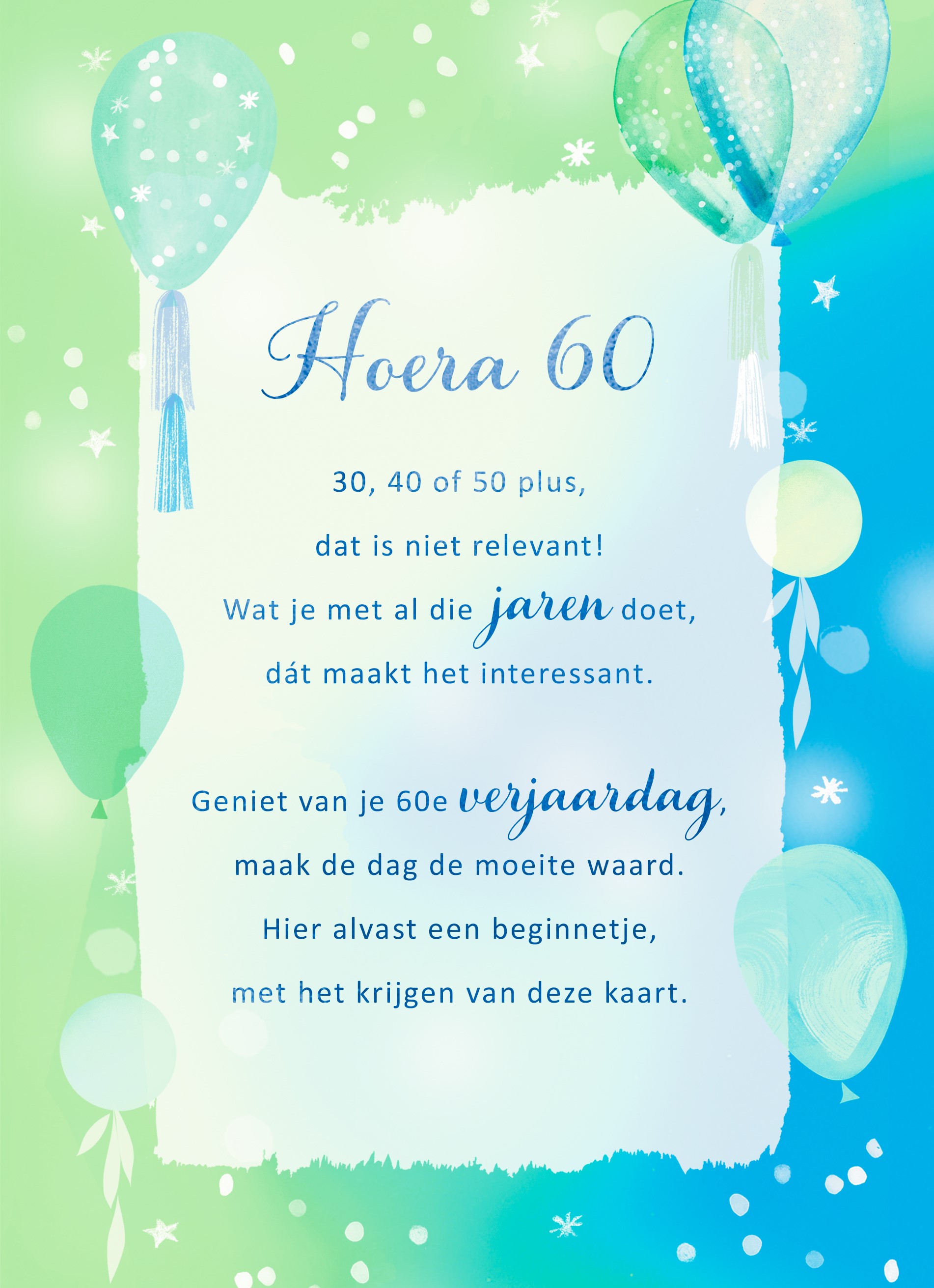 Verjaardagskaart Hoera 60 More Than Words | Hallmark
