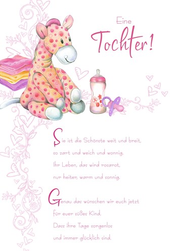 Echte Karte Baby Tochter Hallmark