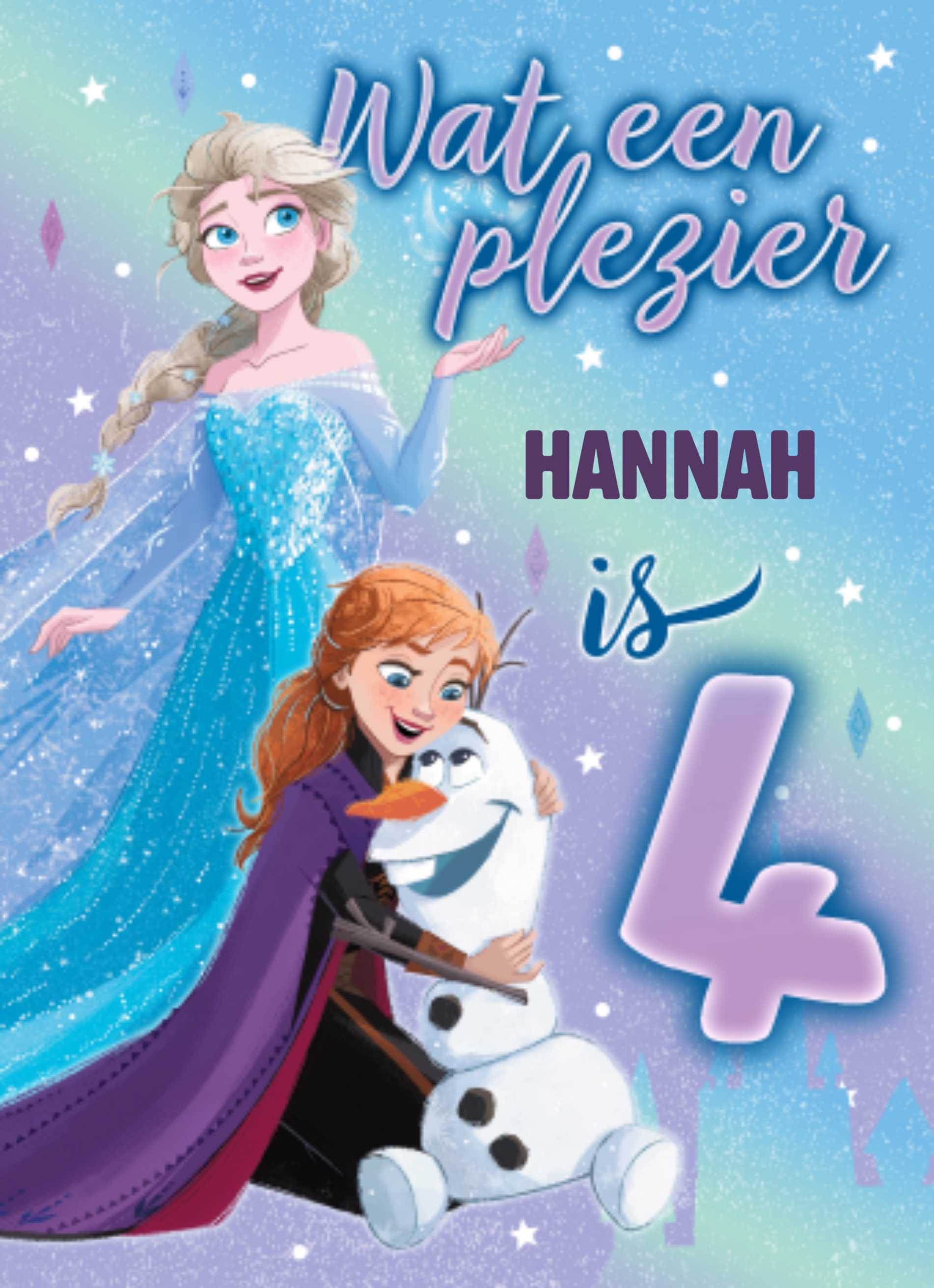 weerstand uitvegen Mangel Frozen kaart 4 jaar | Hallmark