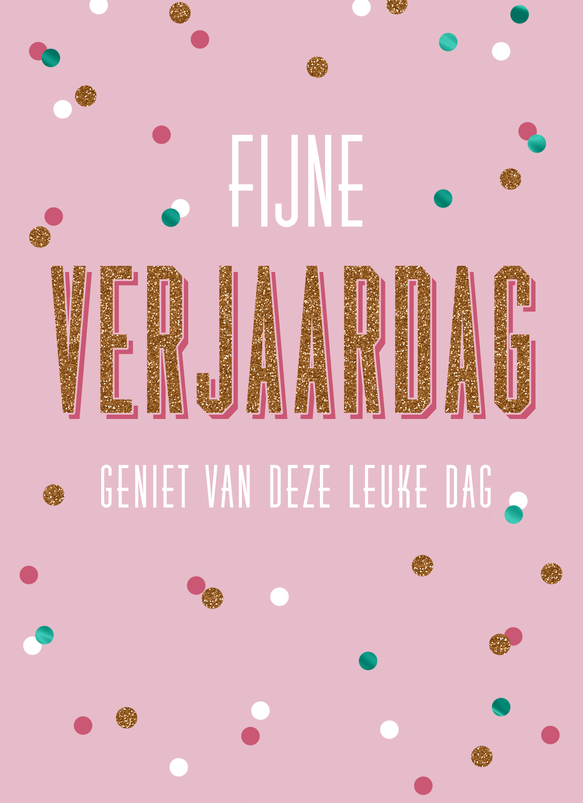 Fijne verjaardag kaart met confetti | Hallmark